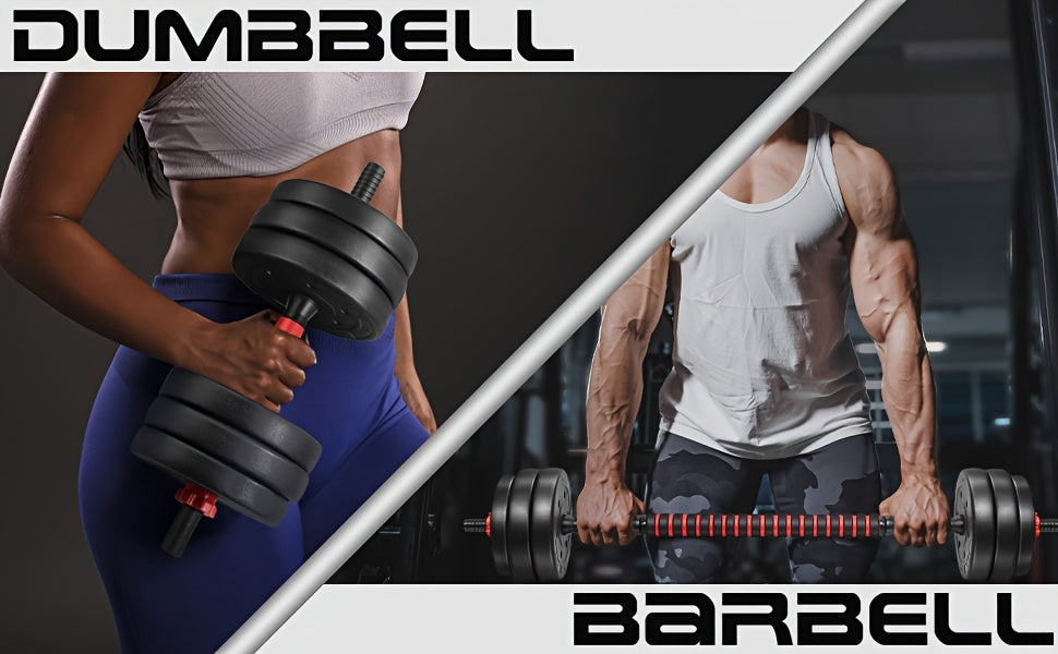 Adjustable Dumbbells, 44Lbs Free Weight Set with Connectors, 3-In-1 Dumbbell Set Can Be Used As Barbells, Kettlebells, Push-Up Racks for Home Gym Fitness Workouts, for Men/Women