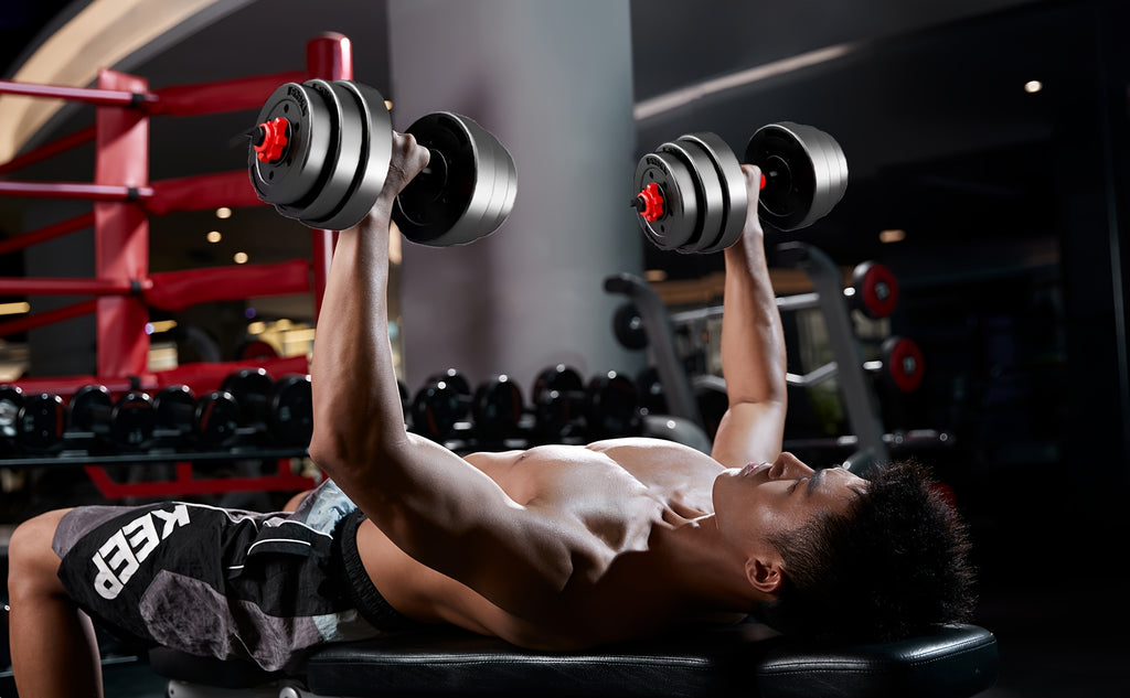 Adjustable Dumbbells, 44Lbs Free Weight Set with Connectors, 3-In-1 Dumbbell Set Can Be Used As Barbells, Kettlebells, Push-Up Racks for Home Gym Fitness Workouts, for Men/Women