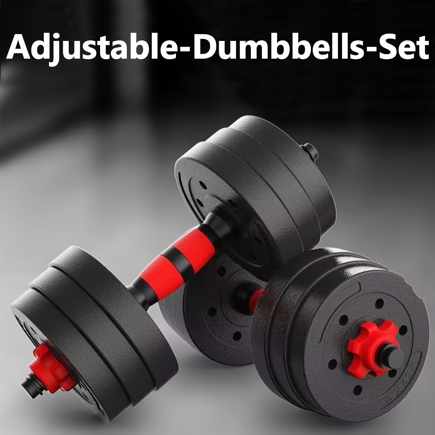 Adjustable Dumbbells, 44Lbs Free Weight Set with Connectors, 3-In-1 Dumbbell Set Can Be Used As Barbells, Kettlebells, Push-Up Racks for Home Gym Fitness Workouts, for Men/Women