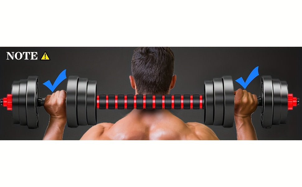 Adjustable Dumbbells, 44Lbs Free Weight Set with Connectors, 3-In-1 Dumbbell Set Can Be Used As Barbells, Kettlebells, Push-Up Racks for Home Gym Fitness Workouts, for Men/Women