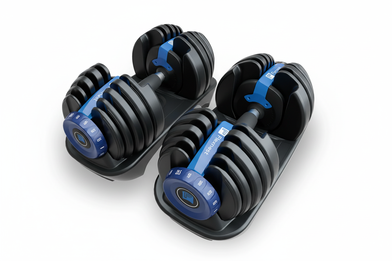 Adjustable Dumbbells 10kg-50kg - Premium Home Gym Weight Set