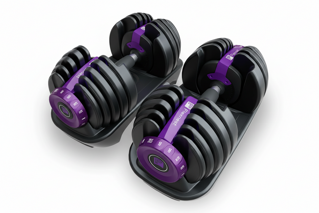 Premium Adjustable Dumbbells - 5-52.5 lbs