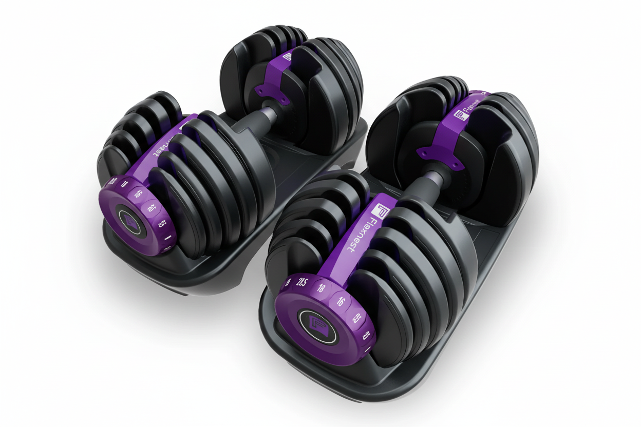 Premium Adjustable Dumbbells - 5-52.5 lbs